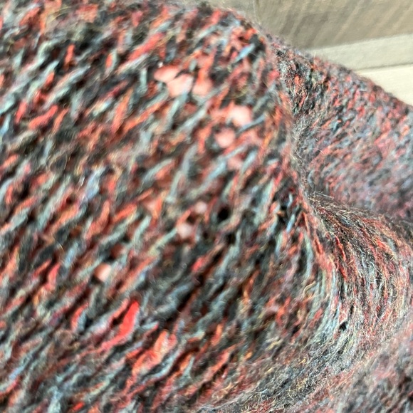 Vintage Mohair Shetland Wool Knit Sweater Womens Large V Neck Sarby Sportswear - Picture 5 of 9